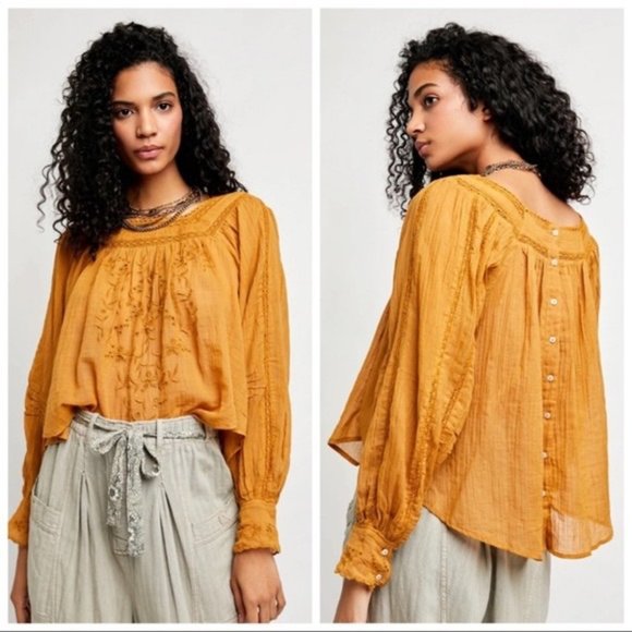 FREE PEOPLE Faraway fields top NWOT - Picture 2 of 8